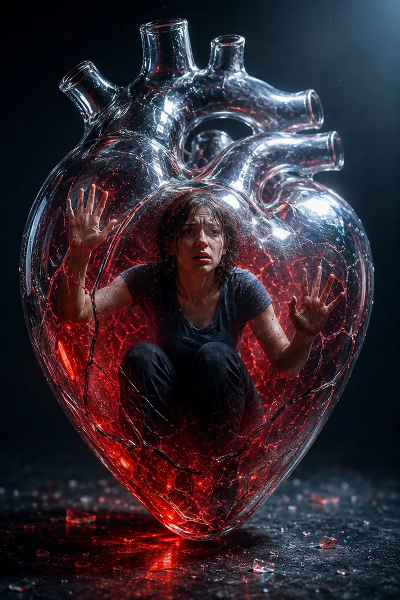 Surreal Crystal Heart Art!