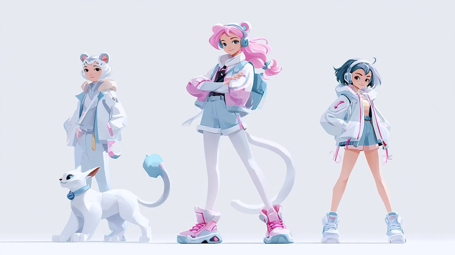 character illustration --ar 16:9 --v 8.1 --sref 2171401450 2129784744 108...