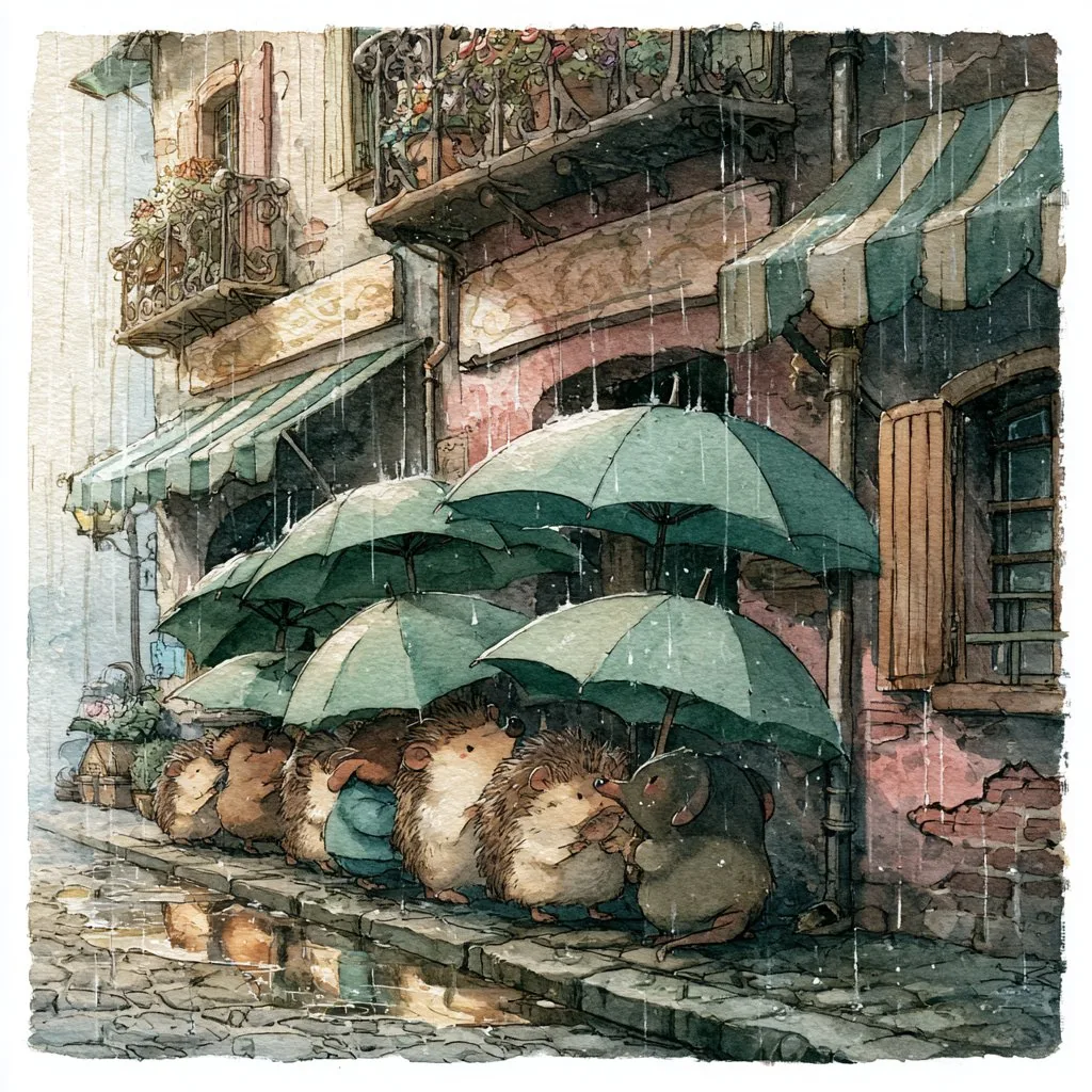 Cute Midjourney Prompt: Rainlight Almanac👇👇👇