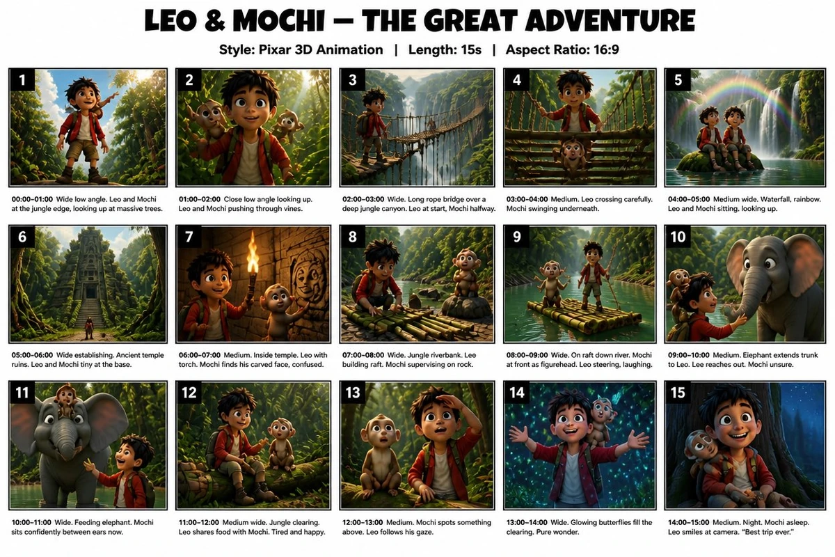 GPT Image 2 storyboard prompt: