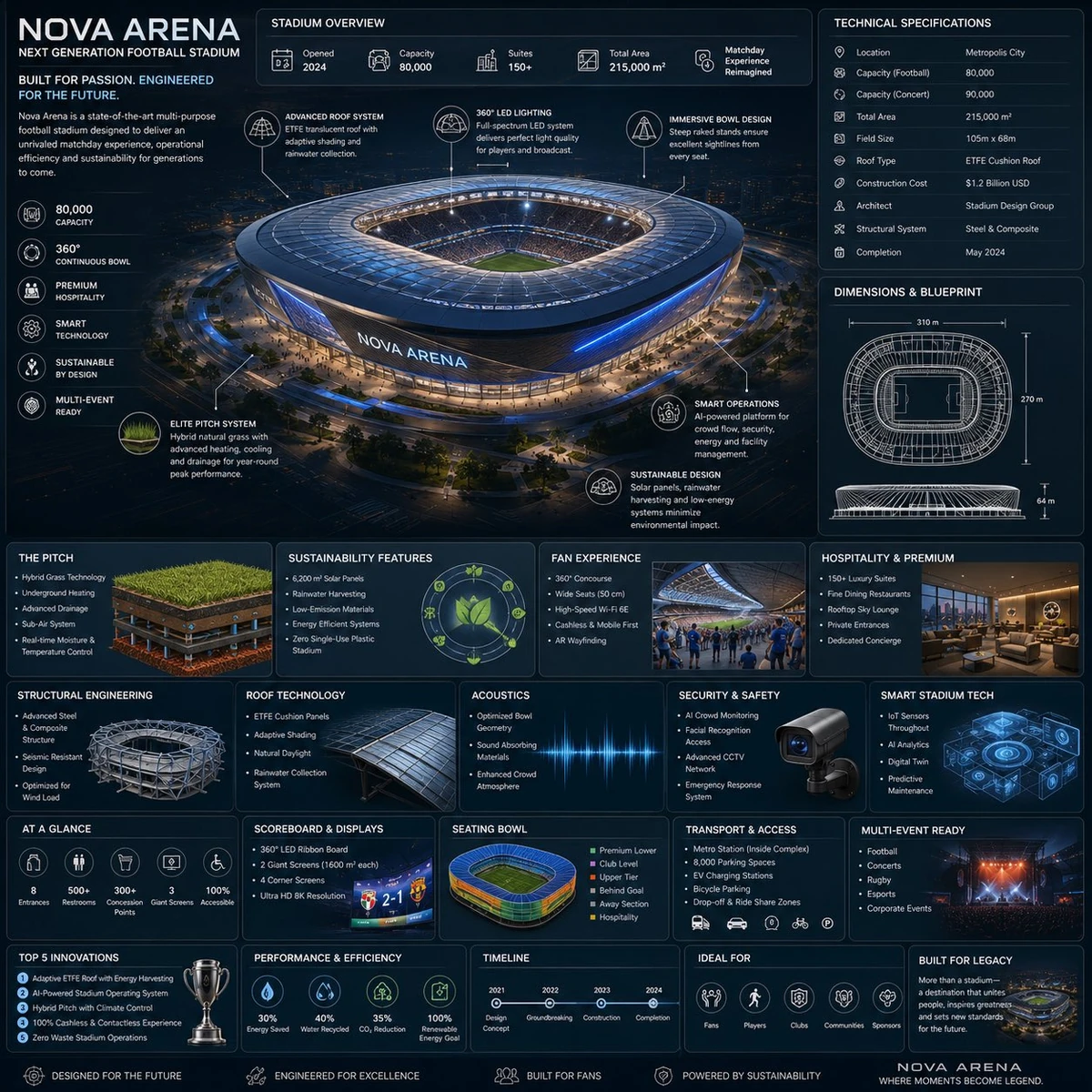 Infographics of a Football stadium using GPT Image 2 on ChatGPT