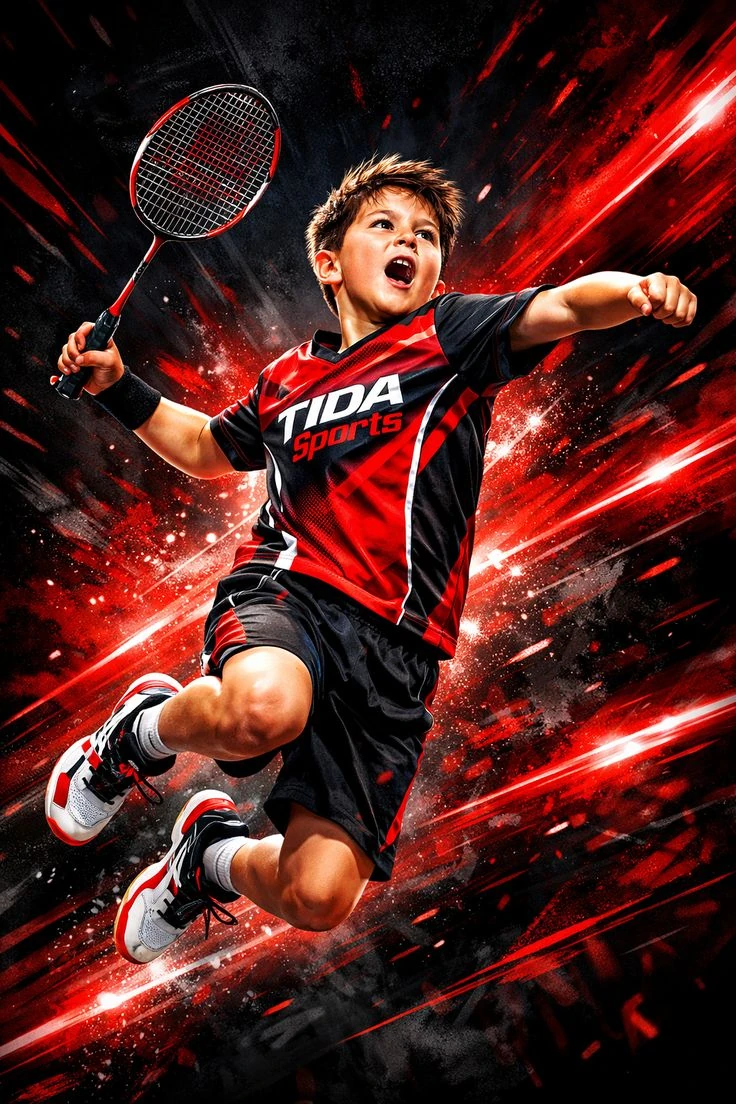 A high-quality, ultra-dynamic action portrait of a [ Age, gender, sport]....