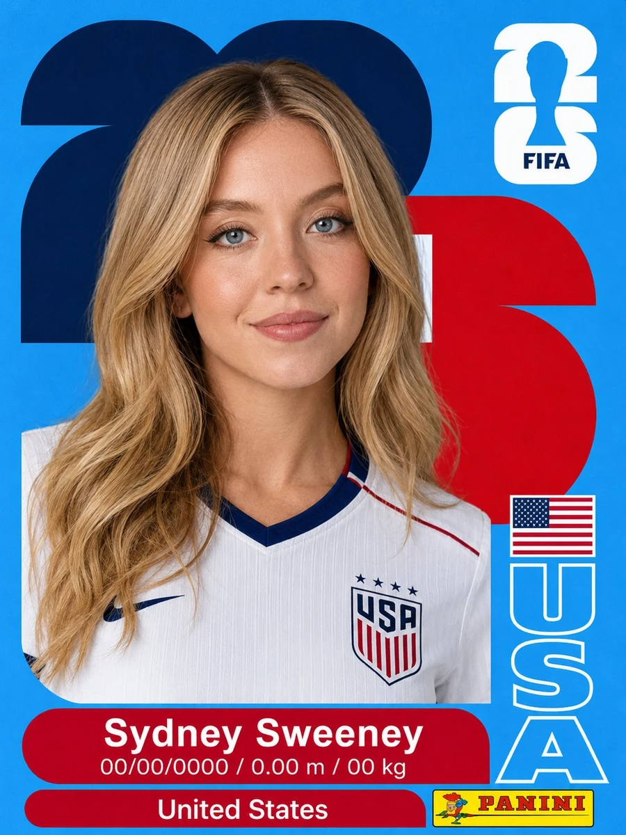A premium FIFA World Cup 2026 Panini-style collectible trading card featu...