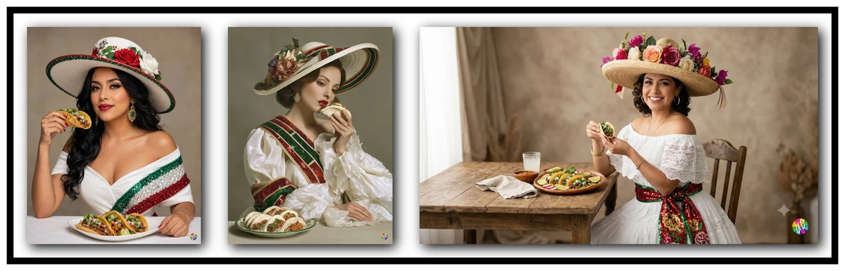 A photorealistic studio image of an elegant Mexican American woman in a w...