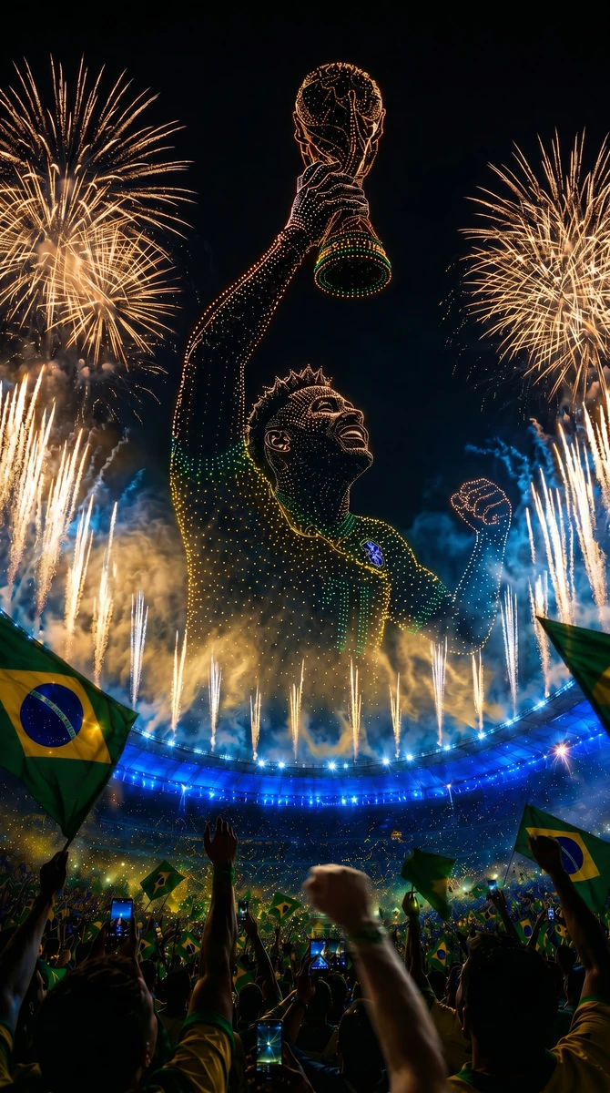 Here, this version imagines what that moment could look like for Brazil.