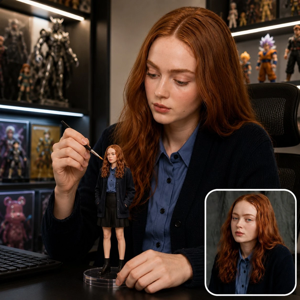Self figurine miniature image