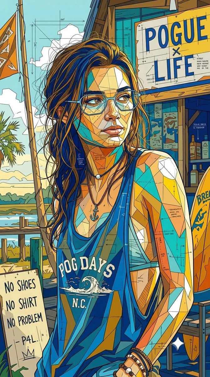 An ultra-detailed geometric mosaic portrait illustration blending cubist...