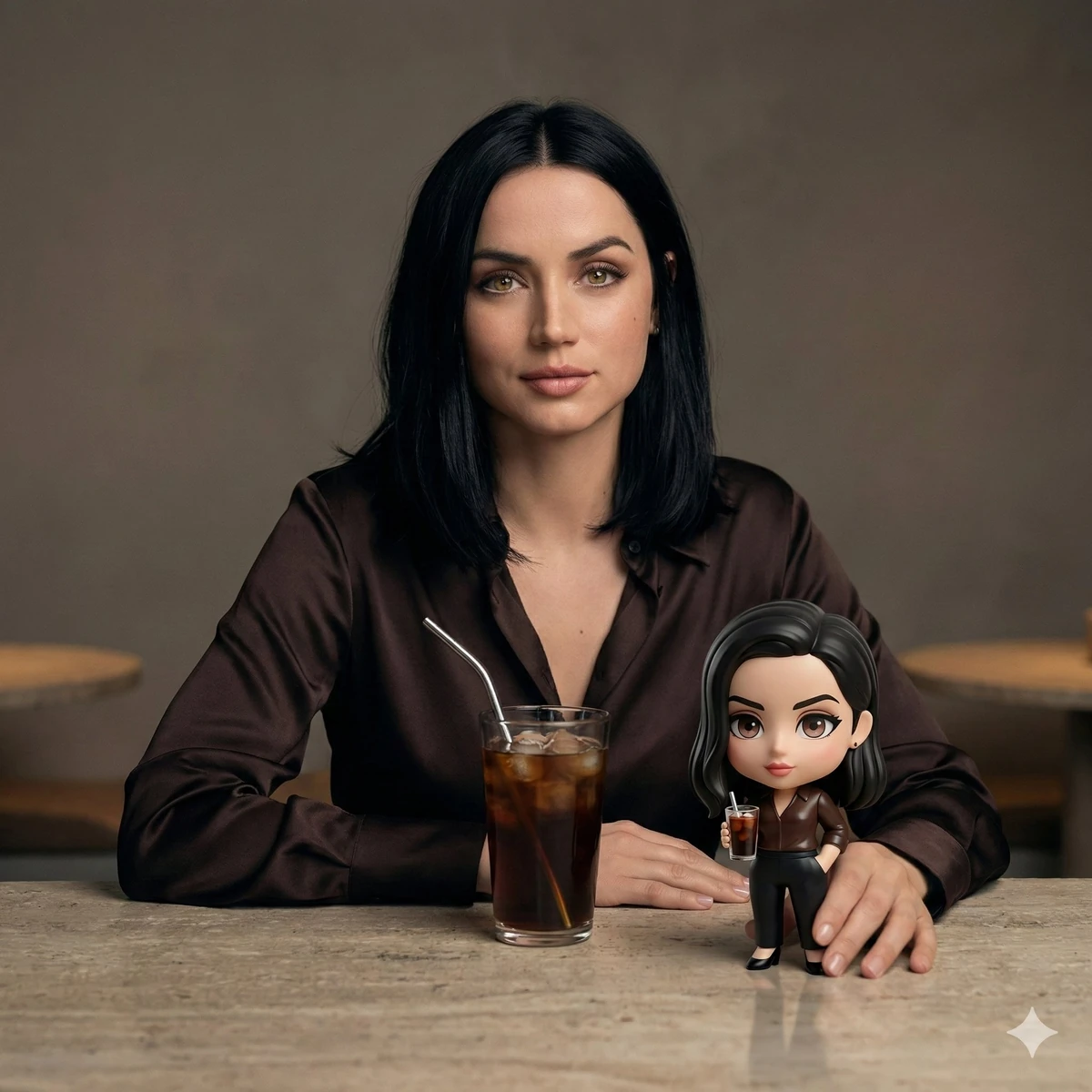 Ana de Armas with chibi character💖💖💖