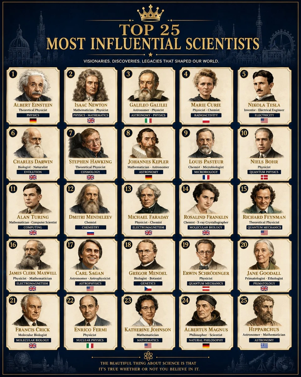 The minds that changed the world. 🧠✨
