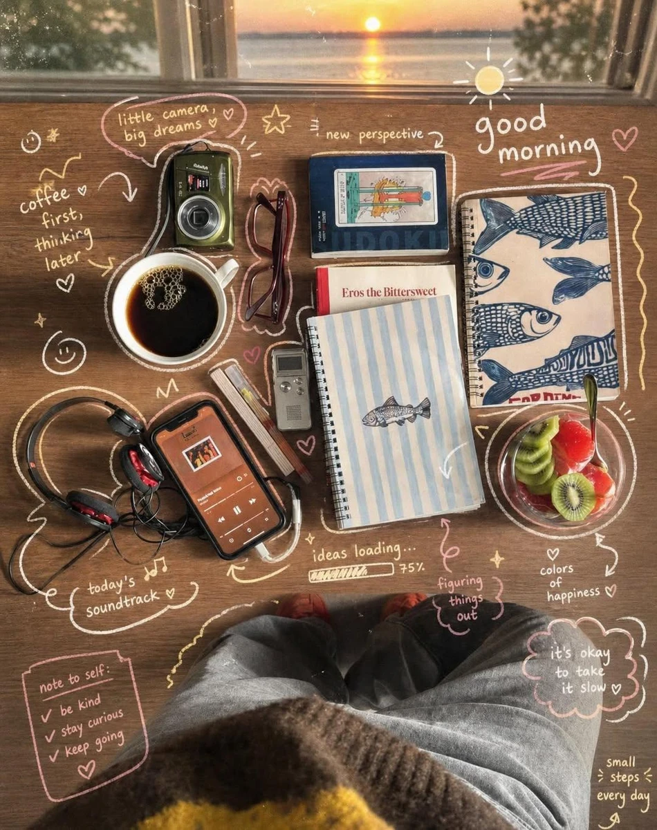 Sunrise Desk Flatlay
