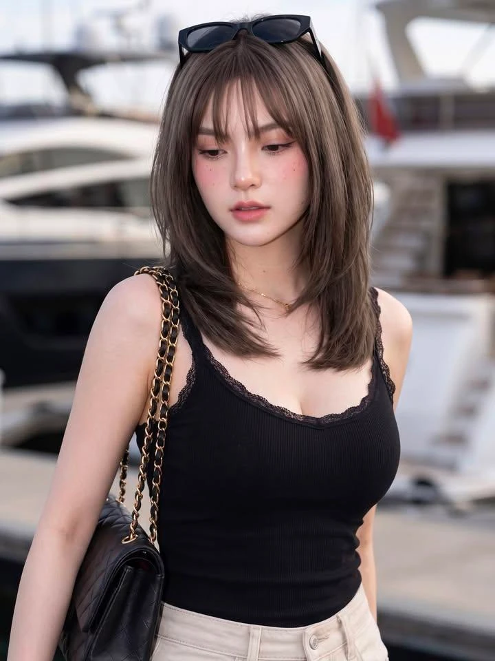 Ultra photorealistic luxury lifestyle photography, candid editorial fashi...