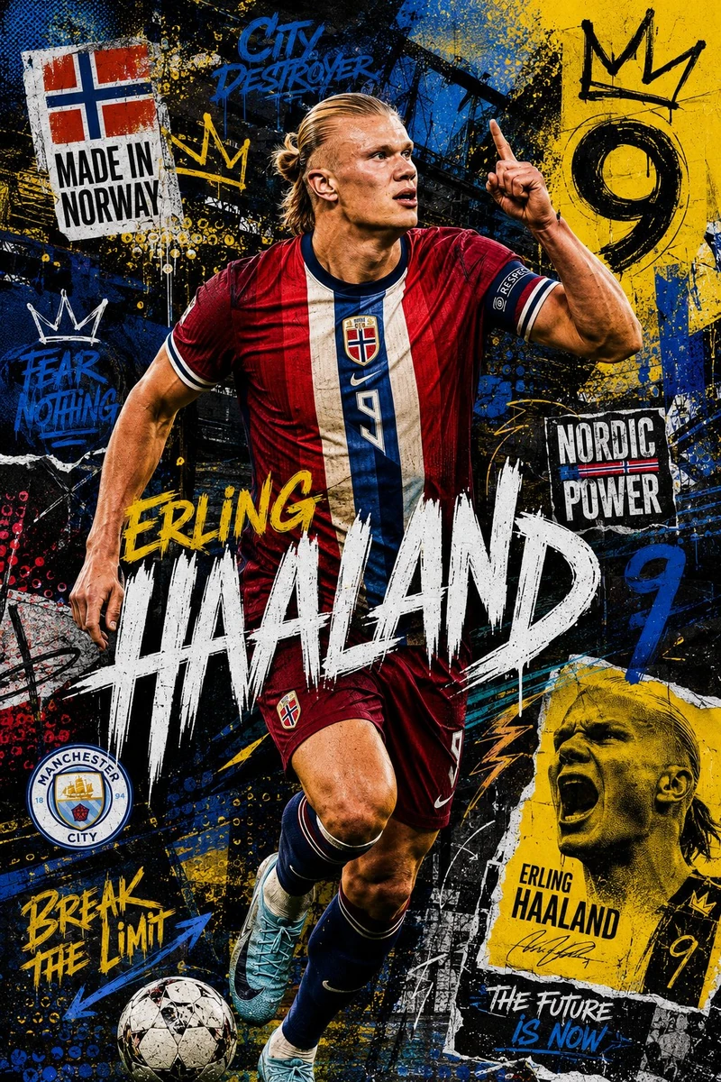 A dynamic mixed-media football poster featuring James Rodríguez in Colomb...