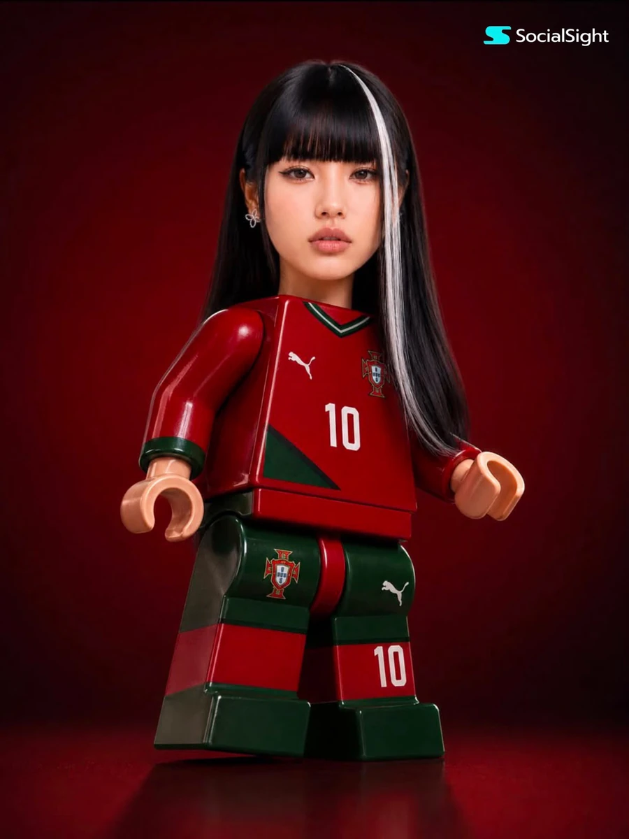 A highly detailed collectible toy figure inspired by a LEGO-style minifig...