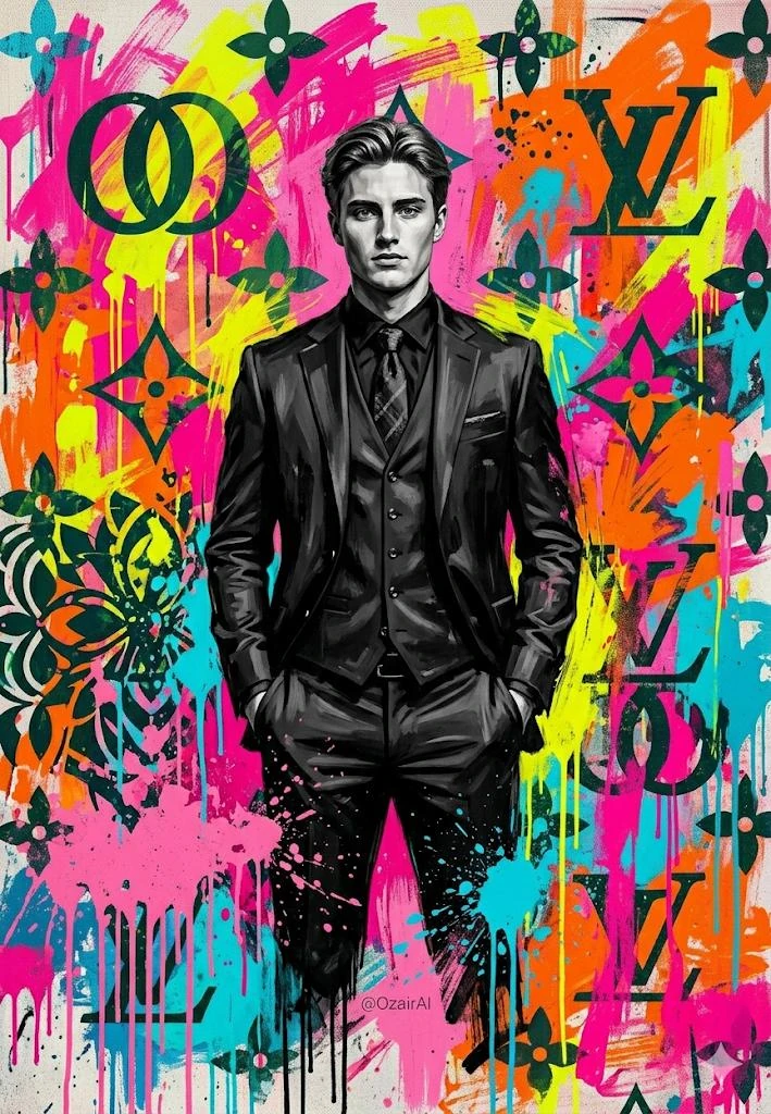 pop-art graffiti portrait 🔥