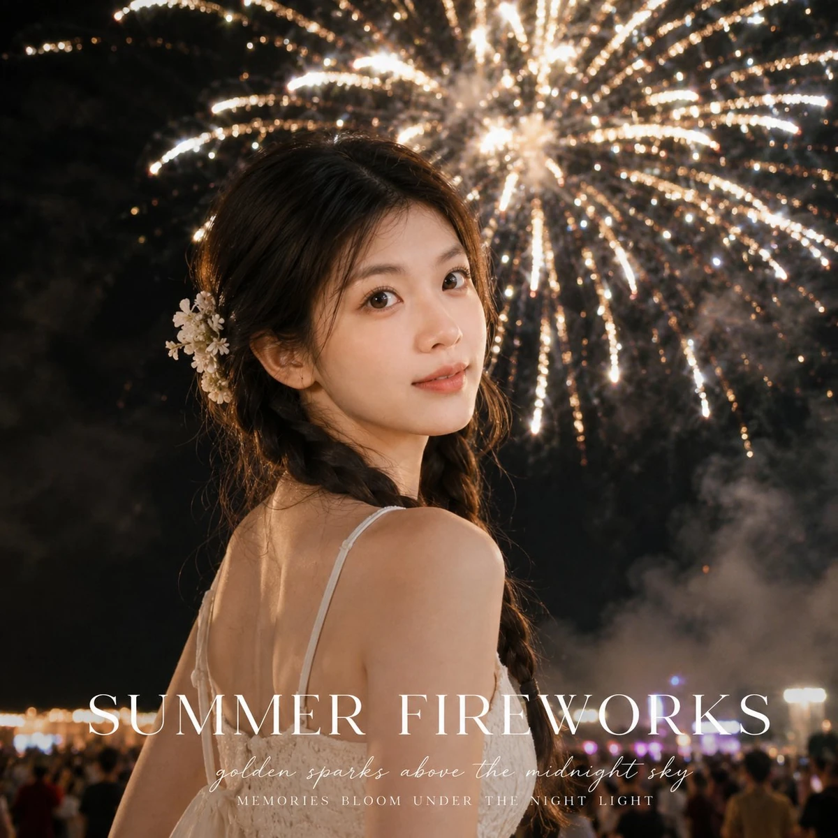 When the fireworks bloom, the whole summer night turns into a cinematic p...