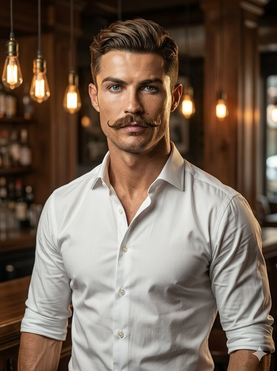 A cinematic ultra-realistic portrait of a handsome young man standing in...