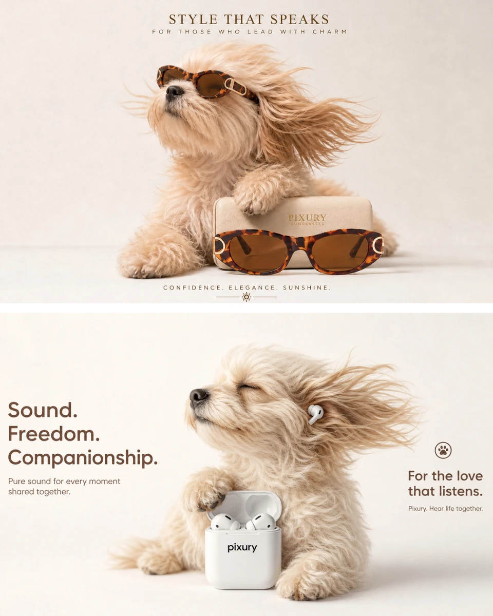 photorealistic commercial product poster, pure clean off-white https://t....