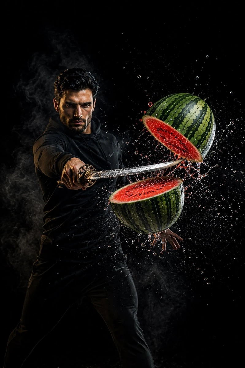 Fruit Slicing Ninja Technique created with GPT IMAGE 2.0 on Chat GPT