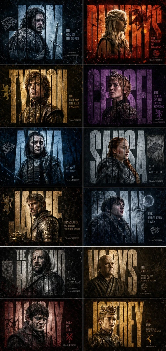 Made this poster of my favourite series Game of Thrones using GPT Image 2...