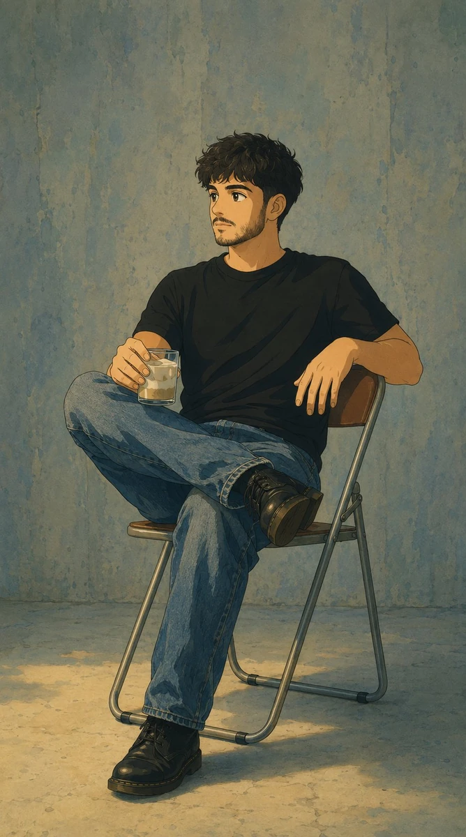 Reimagine the uploaded photo as a still frame from a Studio Ghibli film d...