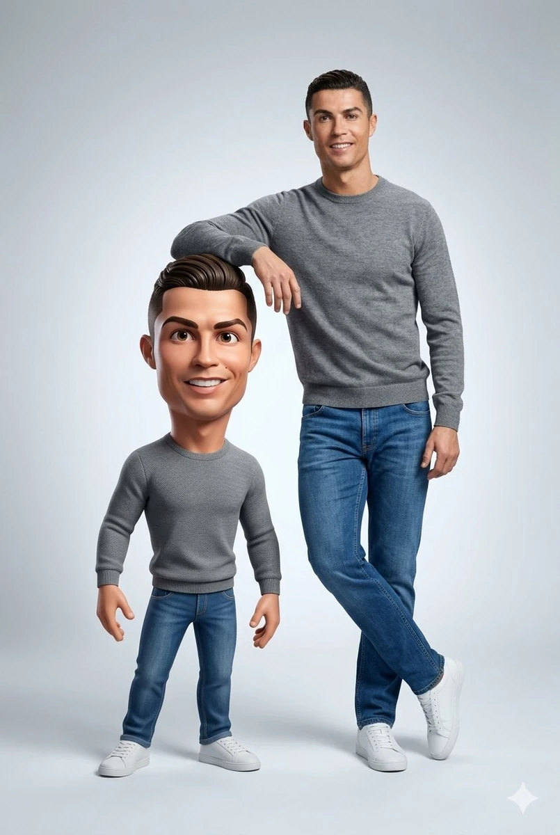 Proportions, skin tone, hairstyle, and all recognizable features. Do not...