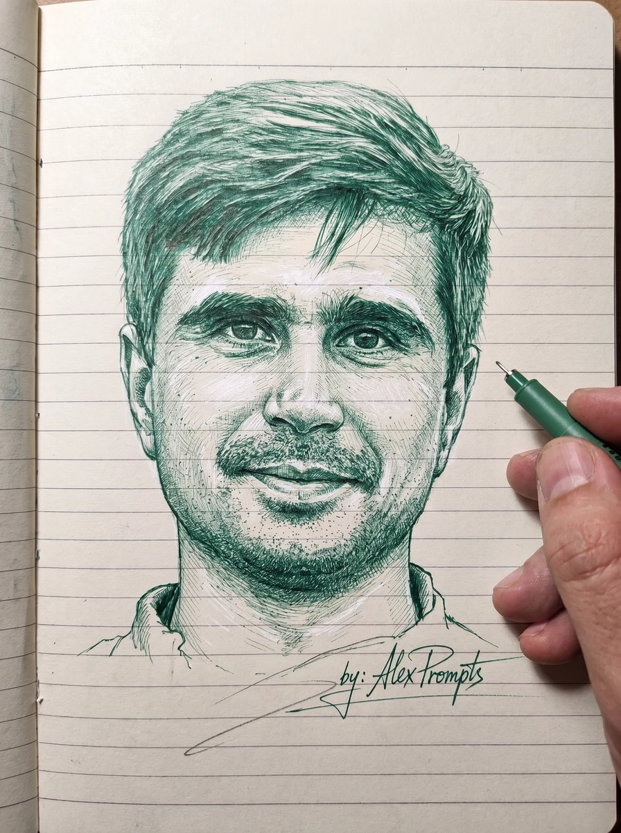 Portraits drawn by pencil✏️ have a certain charm—something special🪄😍
