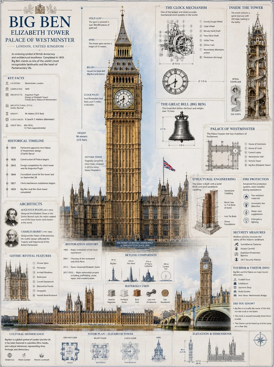 History, engineering, and architecture united in one blueprint masterpiece.