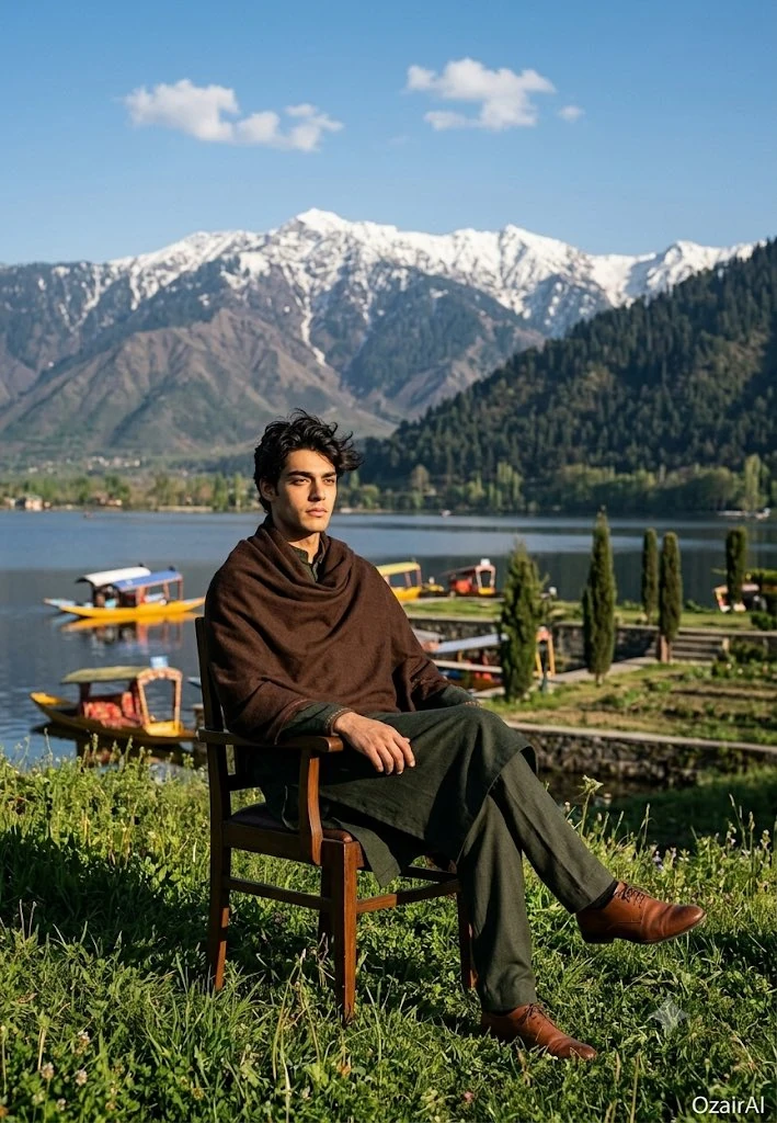 Enjoying the day in Kashmir 🌸