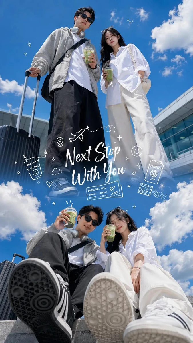 Ultra-realistic low-angle fashion street photography of a stylish young w...