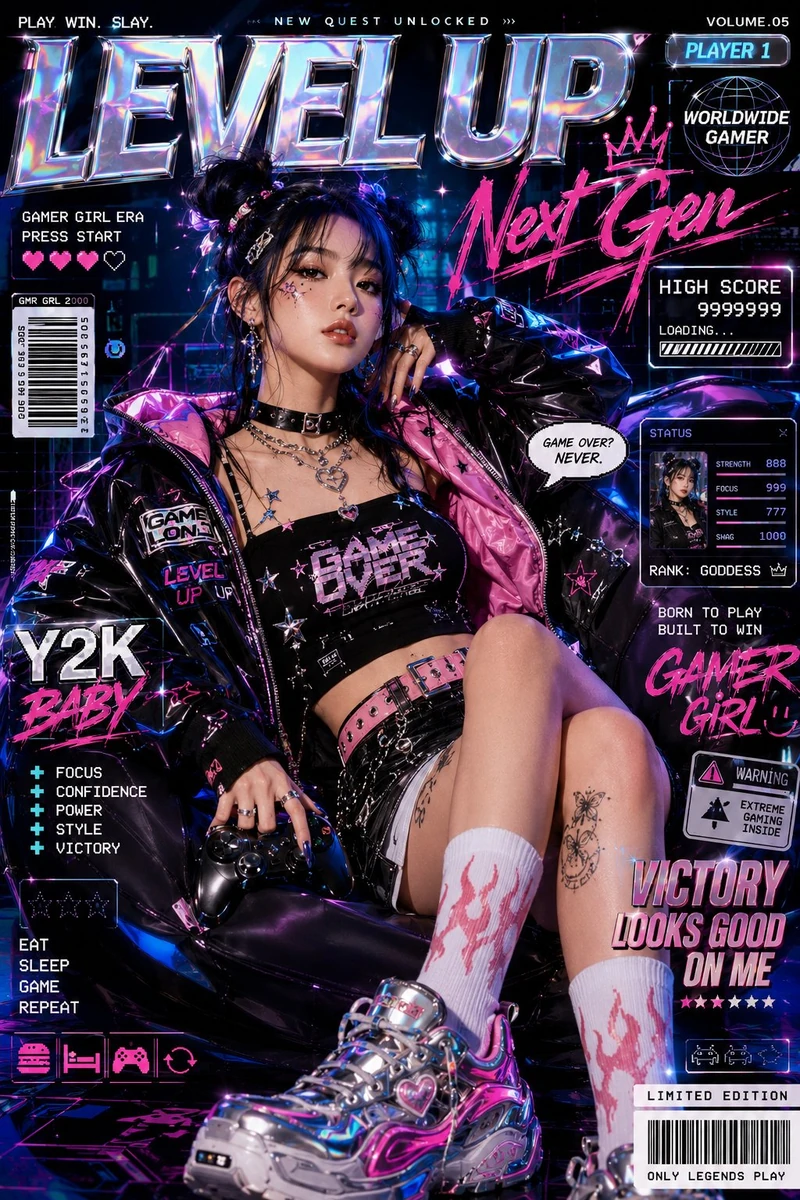 Y2K Gamer Queen Editorial