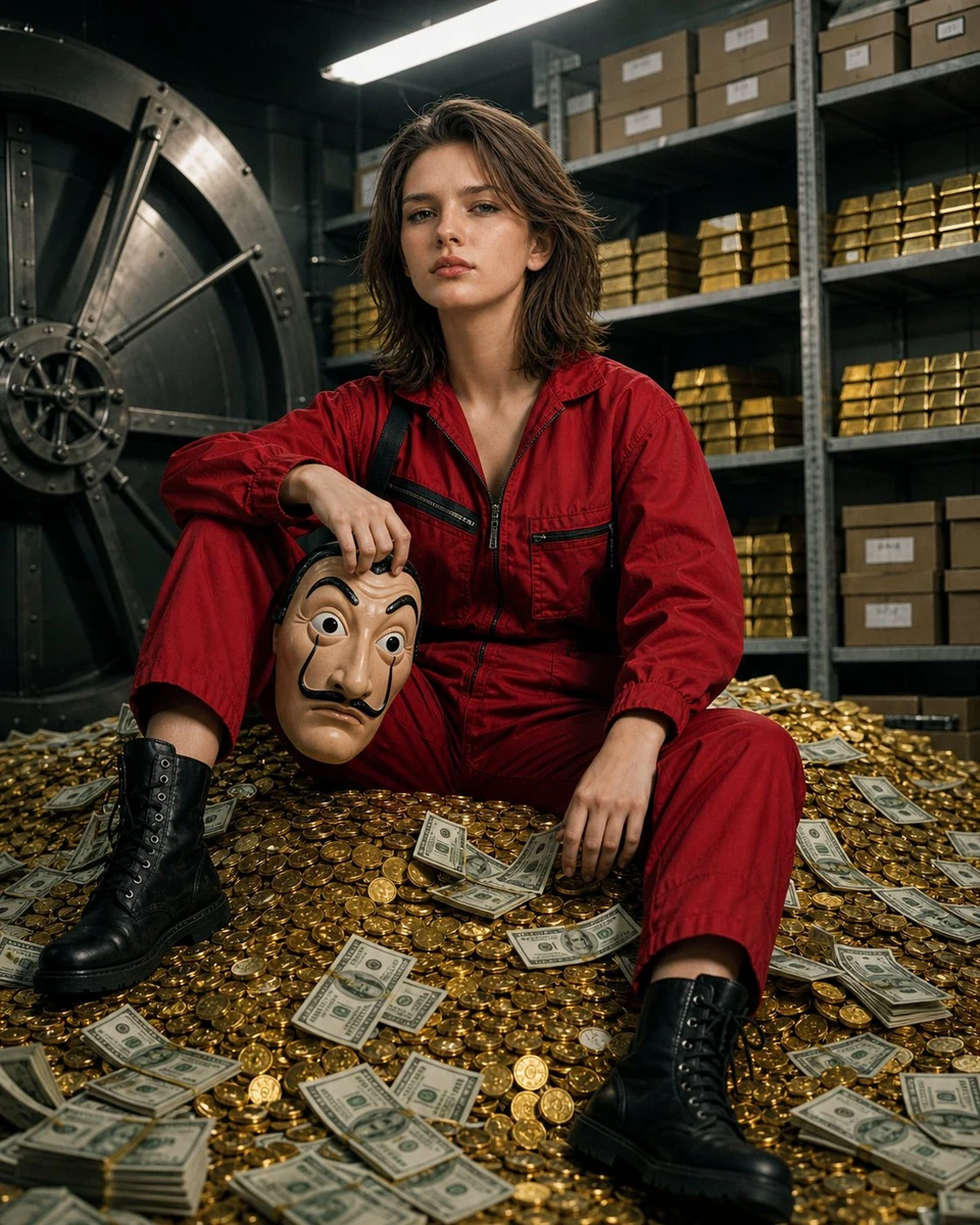A professional and high-stakes cinematic production still, capturing a yo...