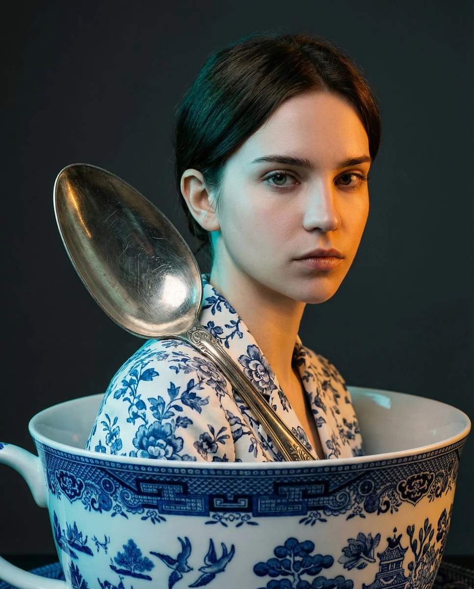 vibe_title_en": "Bi-Color Conflict in a Porcelain Prison",