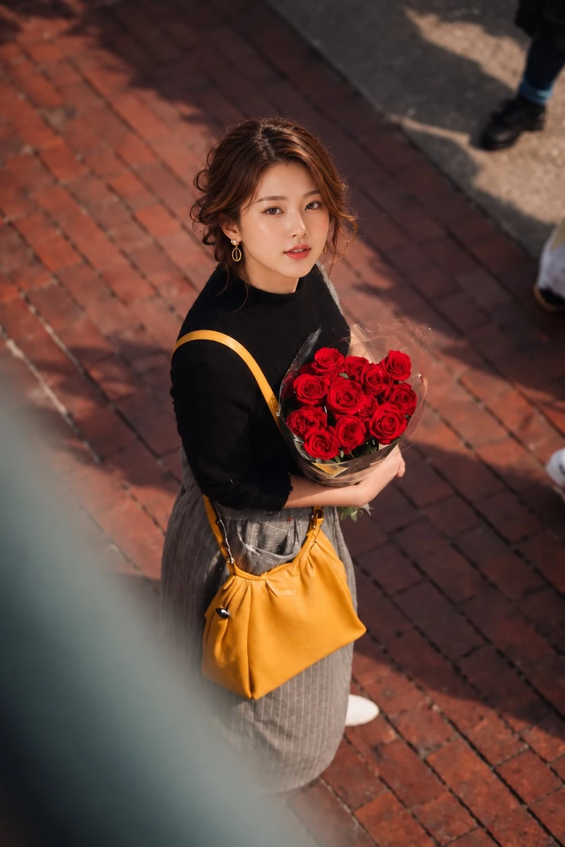 Ultra-realistic cinematic street photography of a beautiful young East As..., media 2