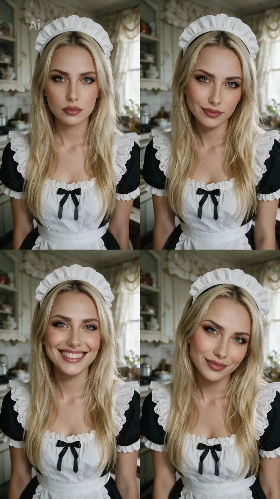 Testing 4 facial expressions in Seedream 5 Pro. My first time using a gri...