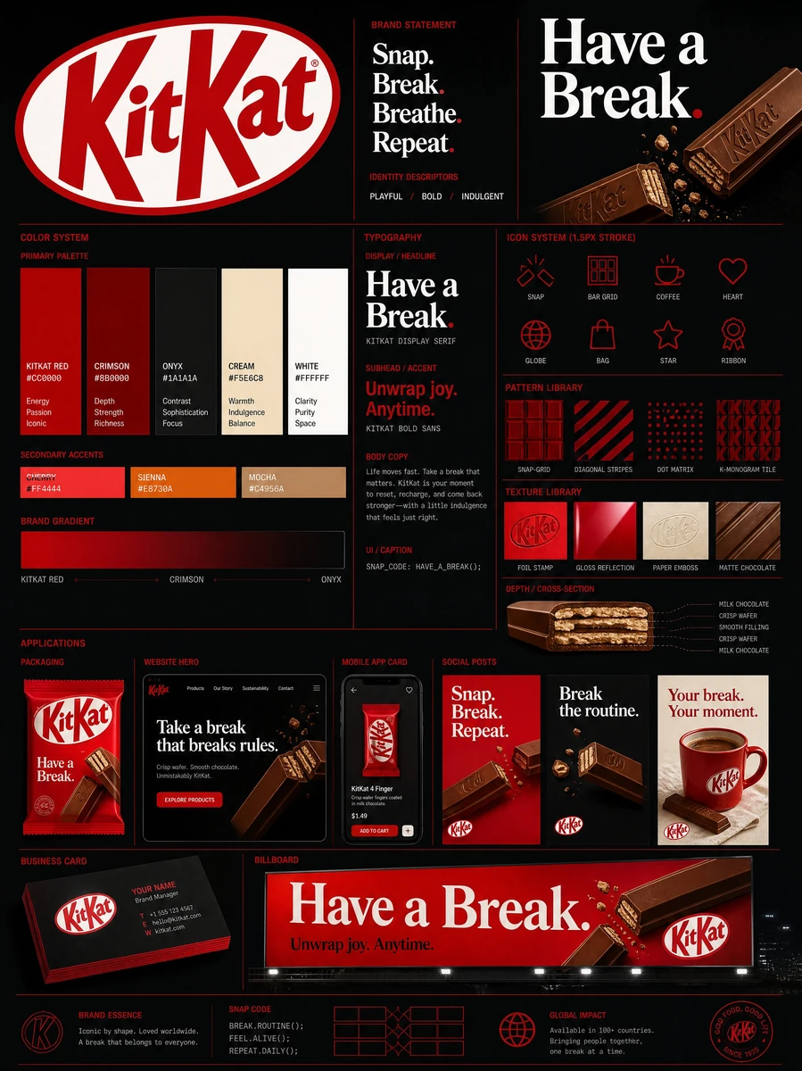 task": "Generate a premium brand identity system poster",