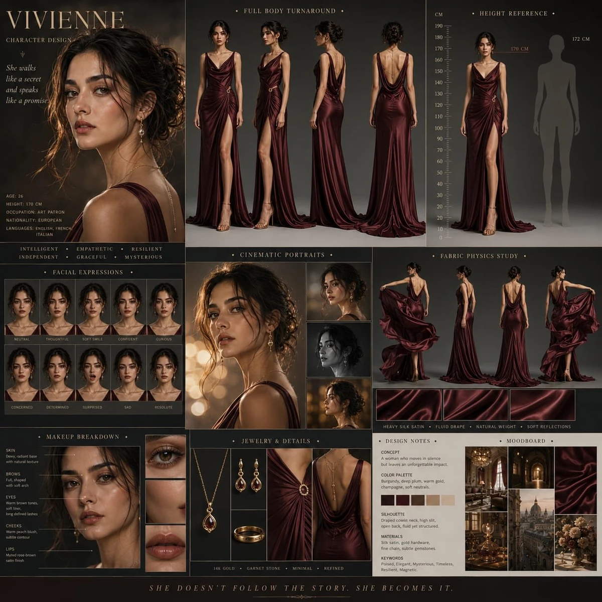 Style: modern editorial fashion aesthetic mixed with Hollywood concept ht...