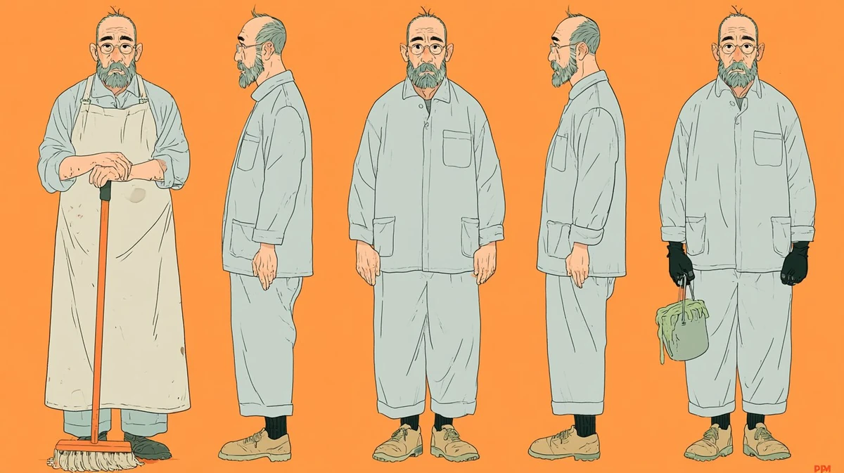 /imagine Character design sheet A highly detailed Pixar-style 3d animated...