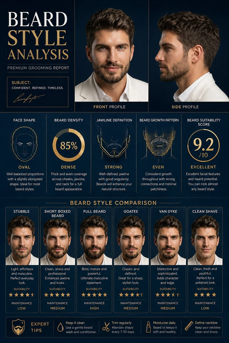 Comprehensive Facial Hair Analysis & Styling Guide 💎
