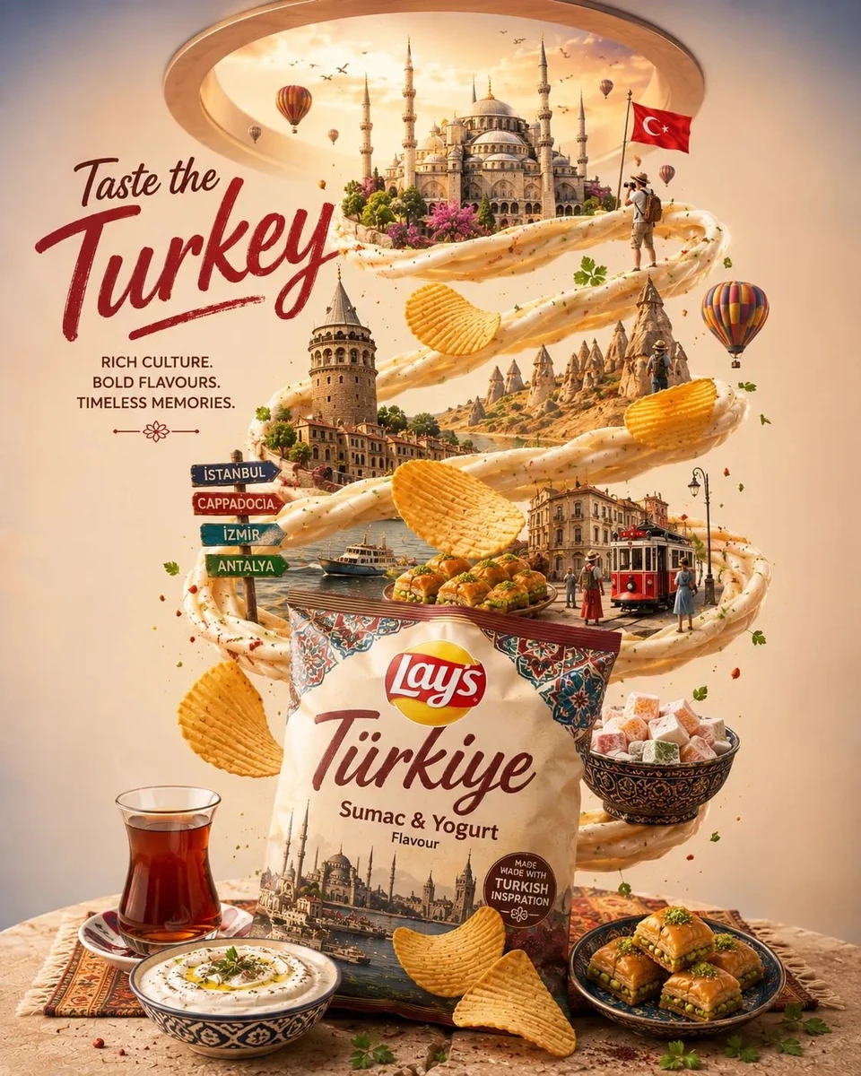 Ultra-detailed premium travel-food advertisement poster for [CITY/COUNTRY...