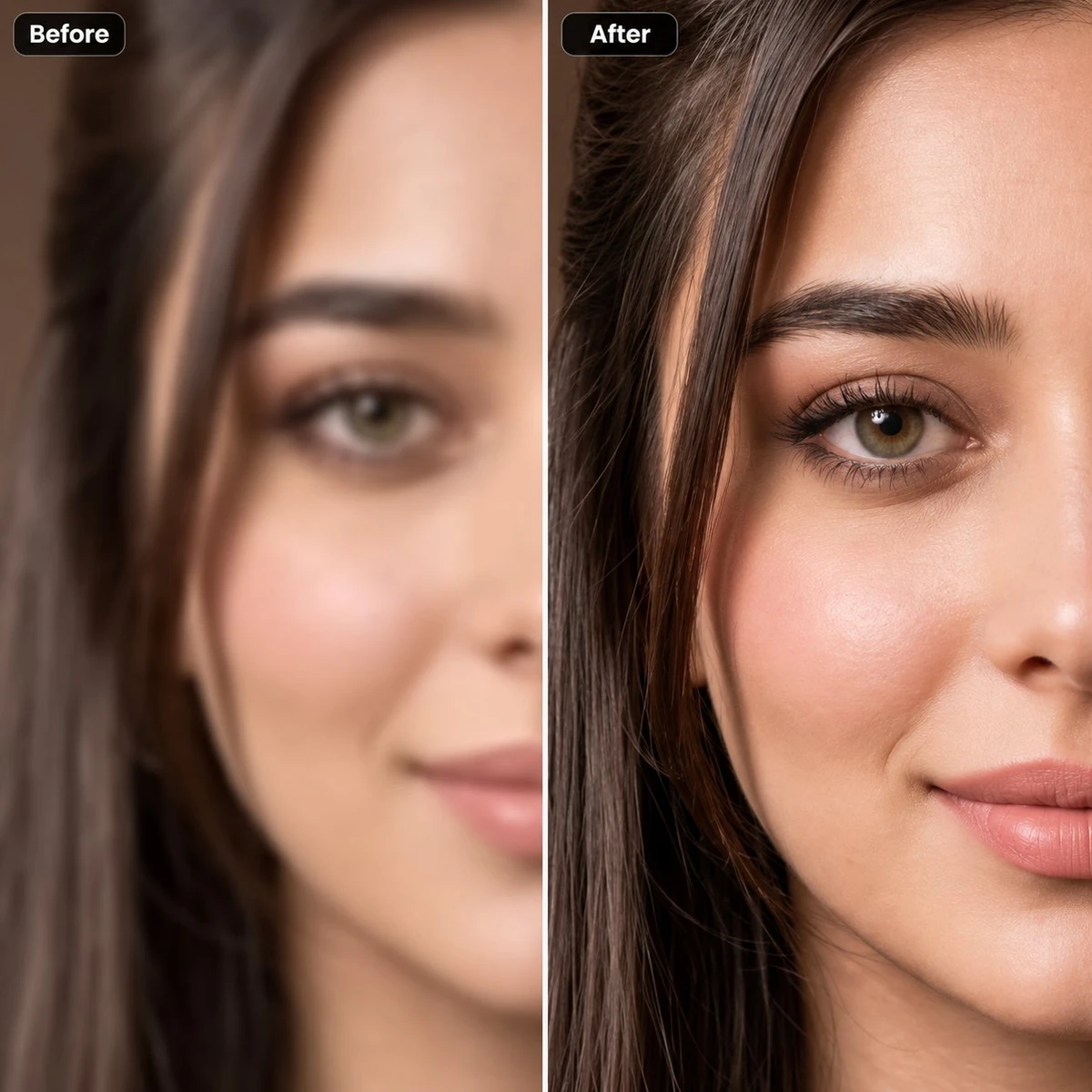 Restore and enhance an old damaged photo. Remove scratches, stains, and n...