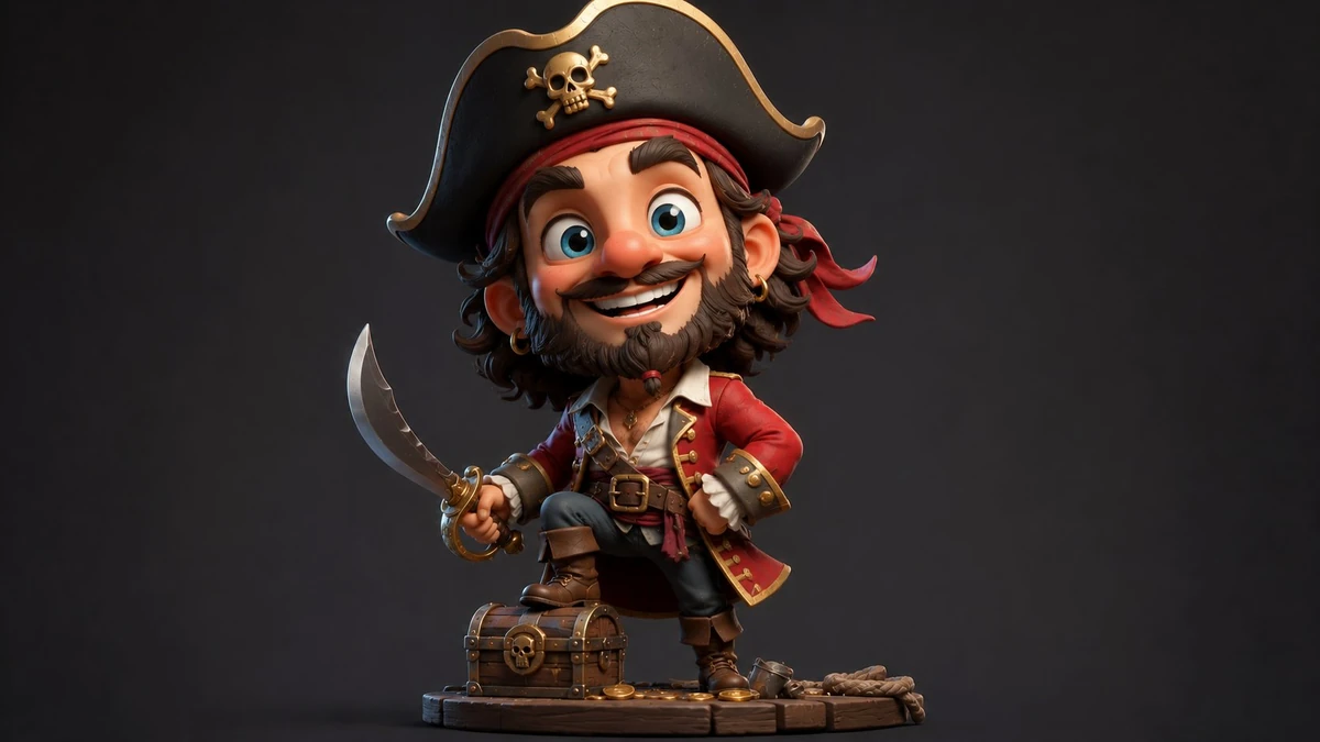 A 3D caricature designed to steal the spotlight.