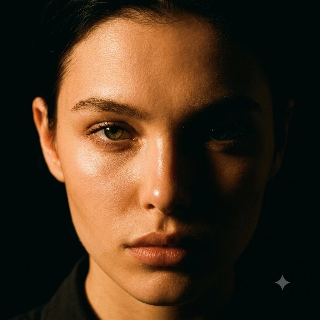 Use the exact same face from the reference image and generate an extreme...