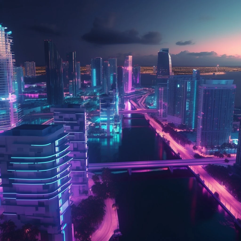 Futuristic Miami, Fl in 100 years.