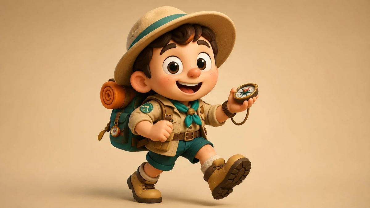 A colorful character designed to steal the spotlight.