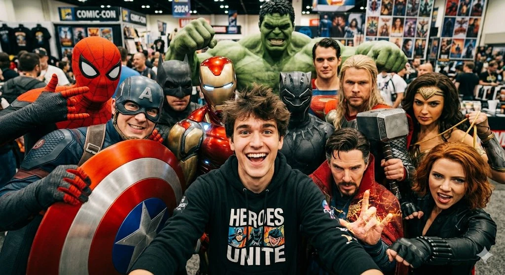 Living the dream at Comic-Con!🔥
