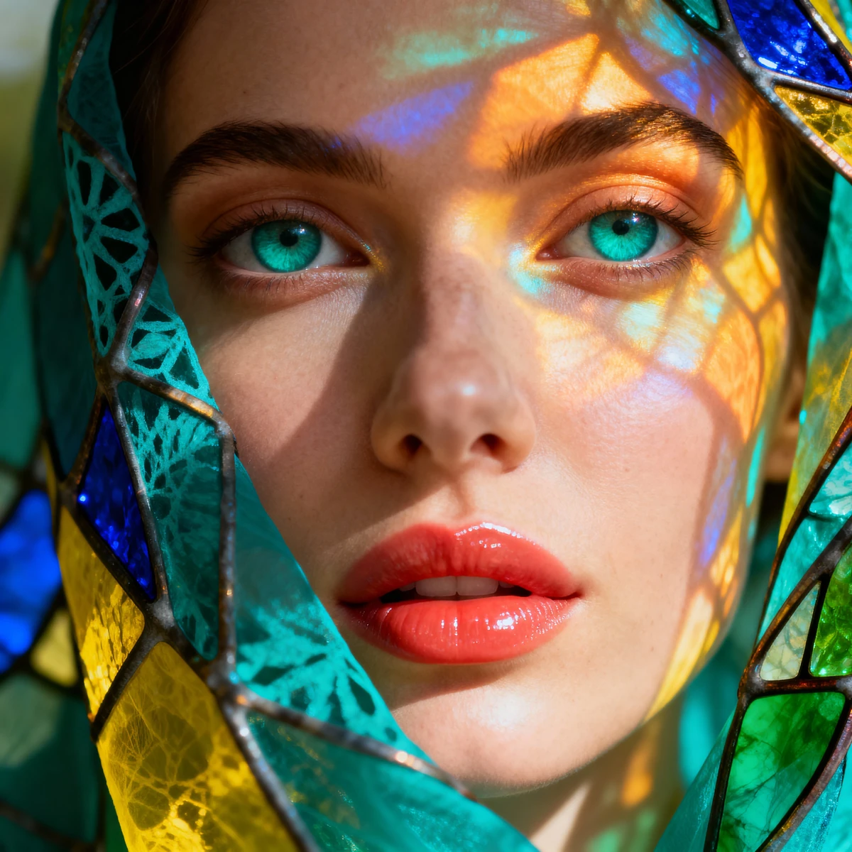Objective": "Generate a mesmerizing and highly detailed close-up portrait...