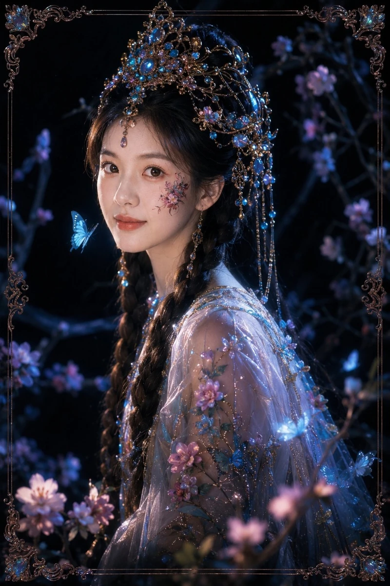 A dark fantasy oriental portrait