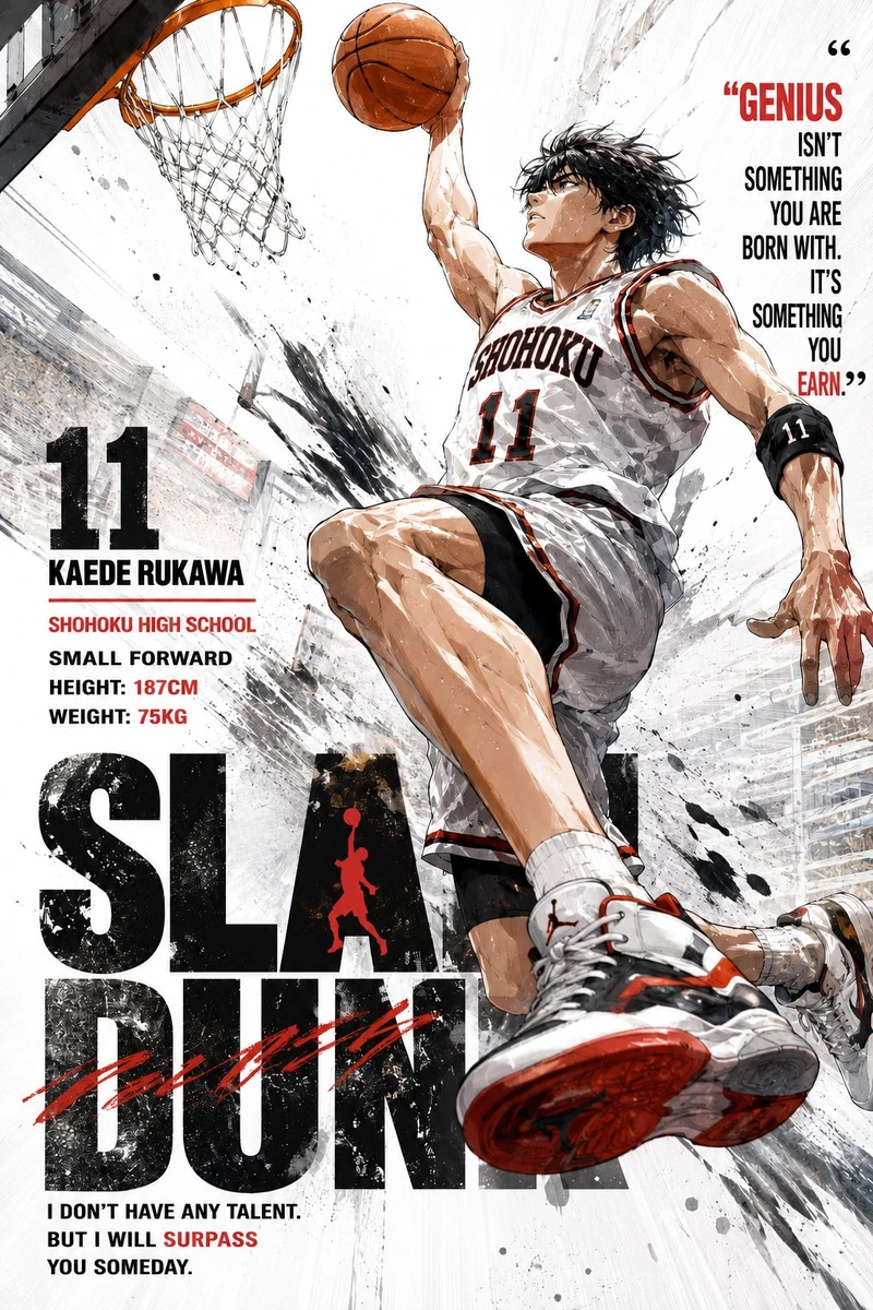 This artwork depicts a male basketball player in action, shot from a stun...