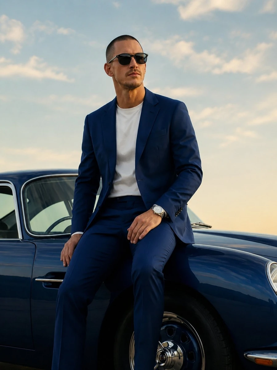 A breathtaking ultra-realistic luxury editorial portrait of an exceptiona...