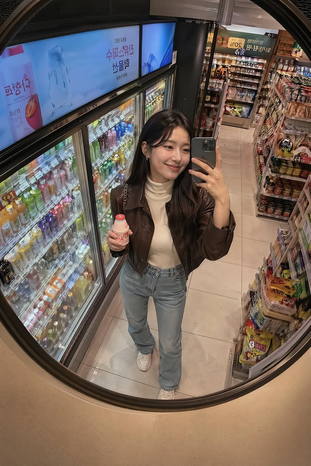 LATE-NIGHT KOREAN MART MIRROR SNAP